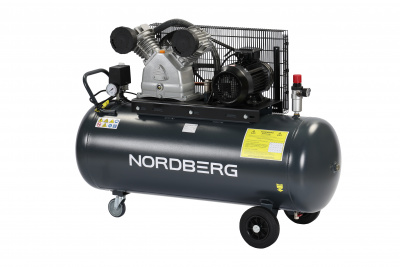 Компрессор поршневой с ременной передачей 380 В, ресивер 200 л, 690 л/мин