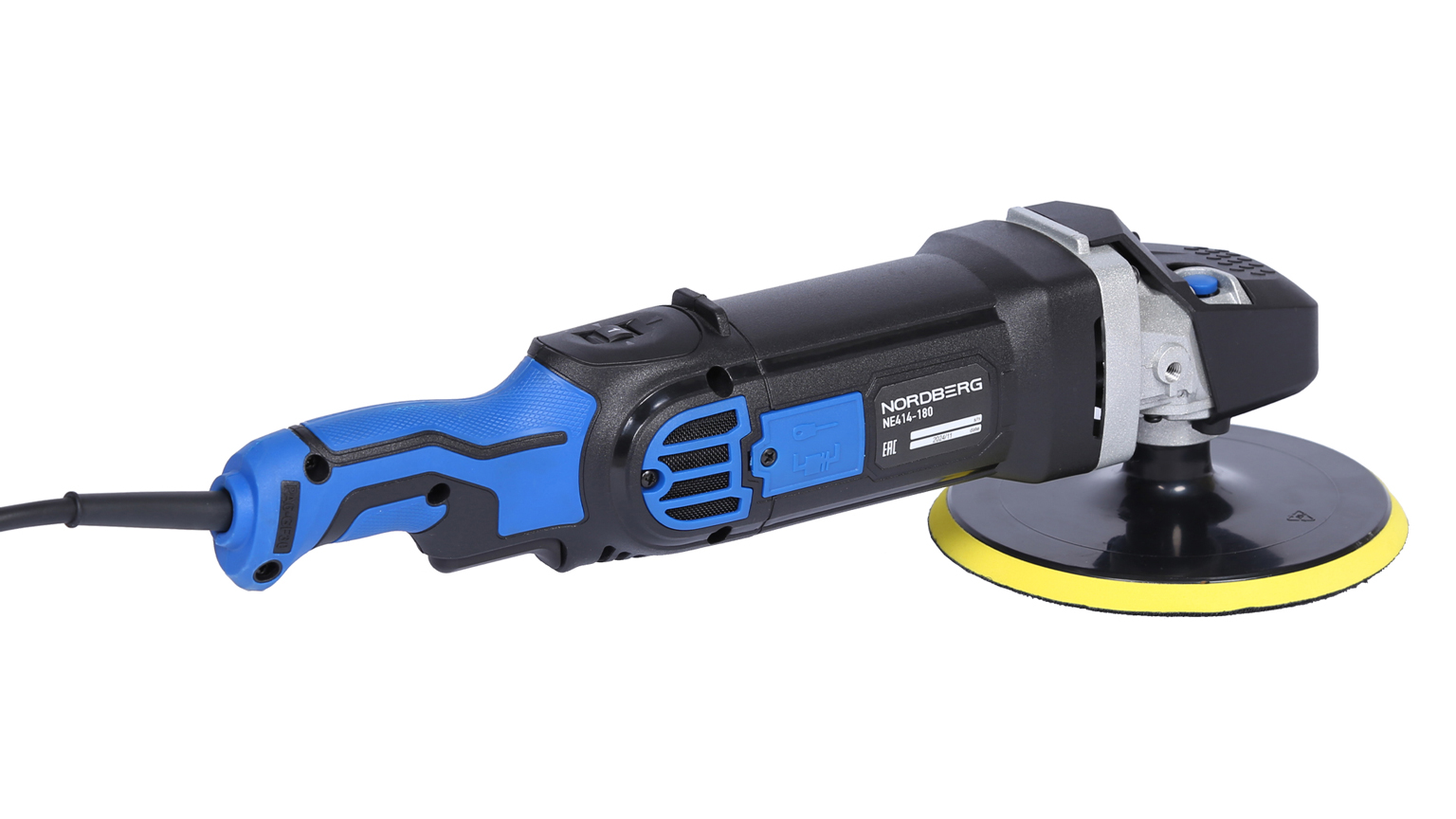 Полировальная машинка, диск 180 мм, 600-3000 об/мин, 1500 Вт